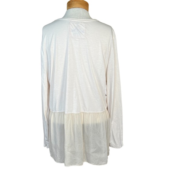 Johnny Was Embroidered Ivory Long Sleeve Peplum Tunic Size 1X EUC - Picture 5 of 12